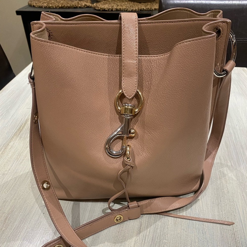 Rebecca Minkoff Tan Gold Shoulder Bag